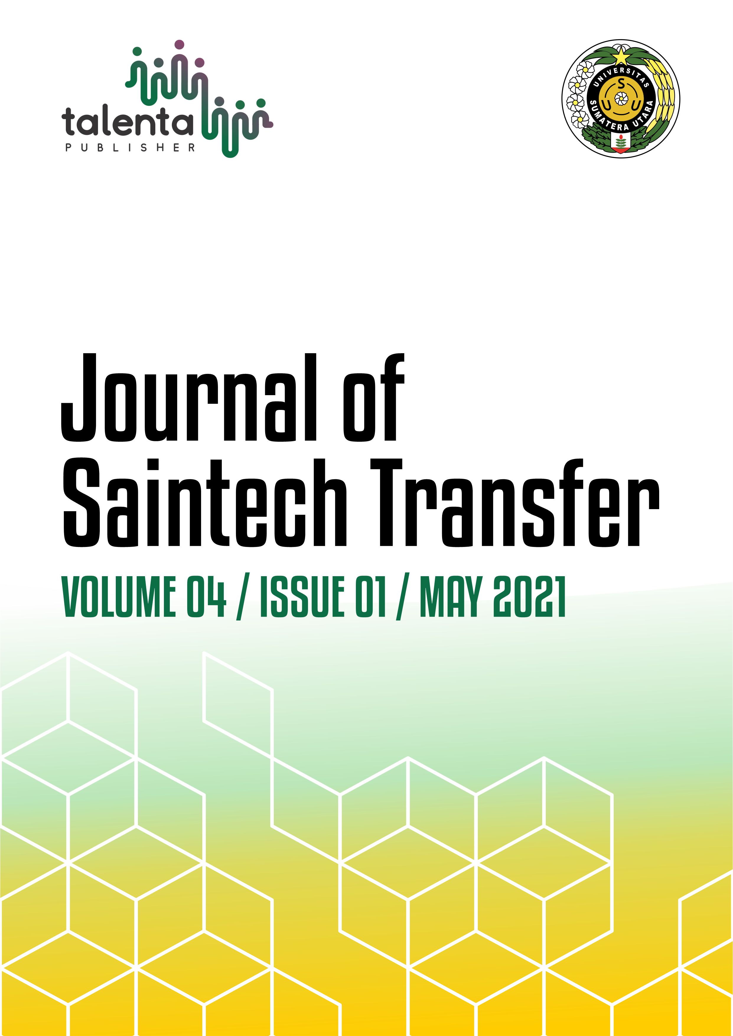 					View Vol. 4 No. 1 (2021): Journal of Saintech Transfer
				