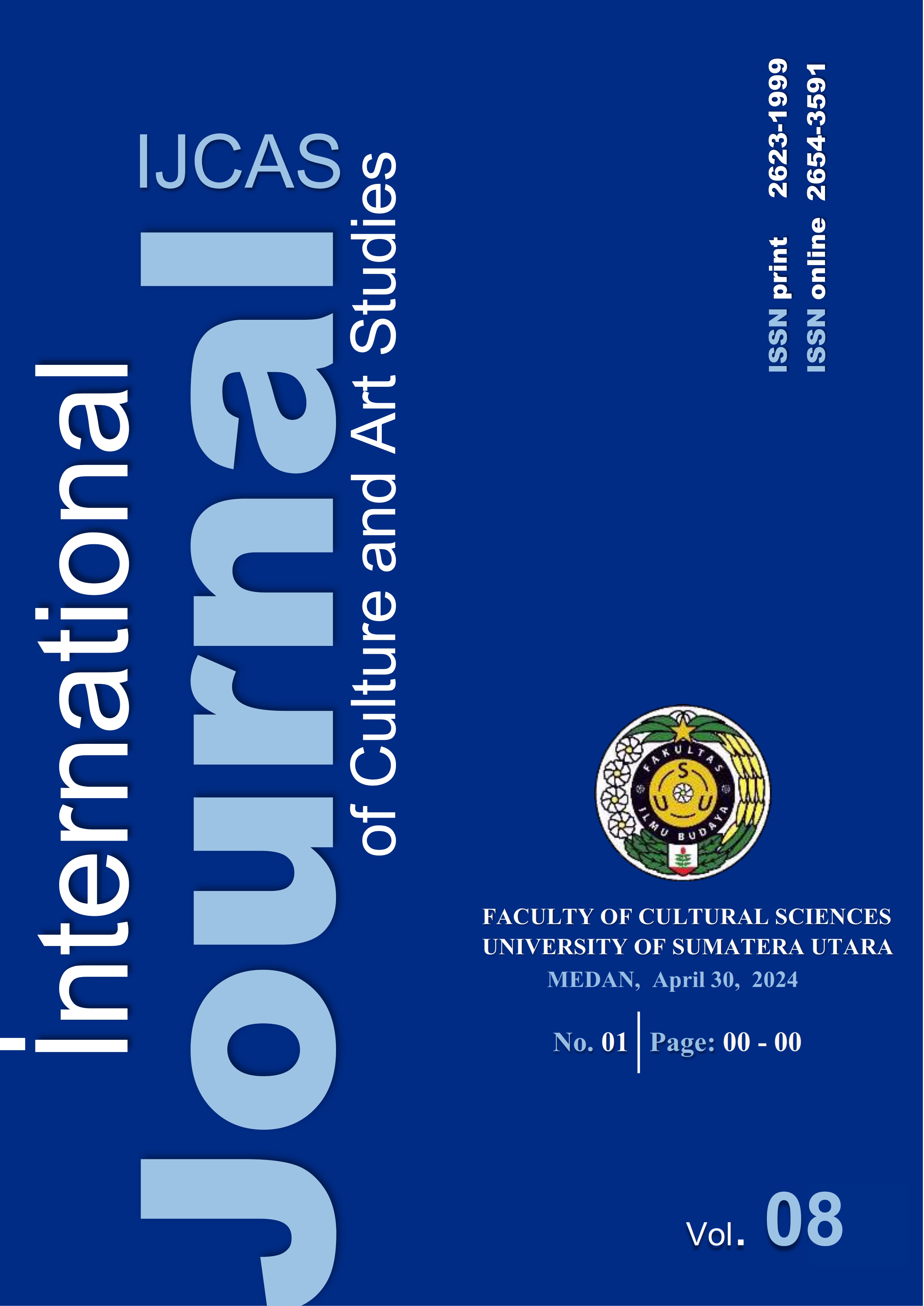 					View Vol. 8 No. 1 (2024): International Journal of Culture and Art Studies (IJCAS)
				